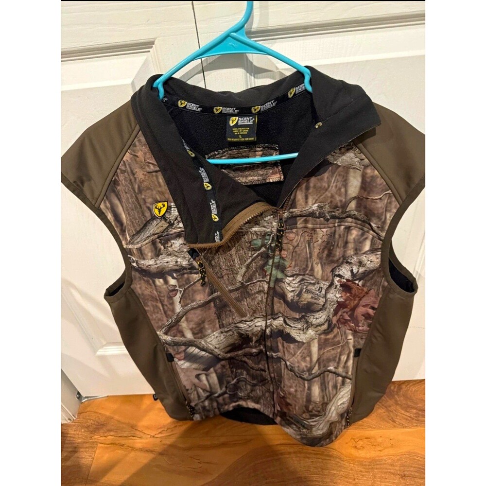 Scent Shield System Layer Two Camo Hunting Vest Men's Large Scent Control